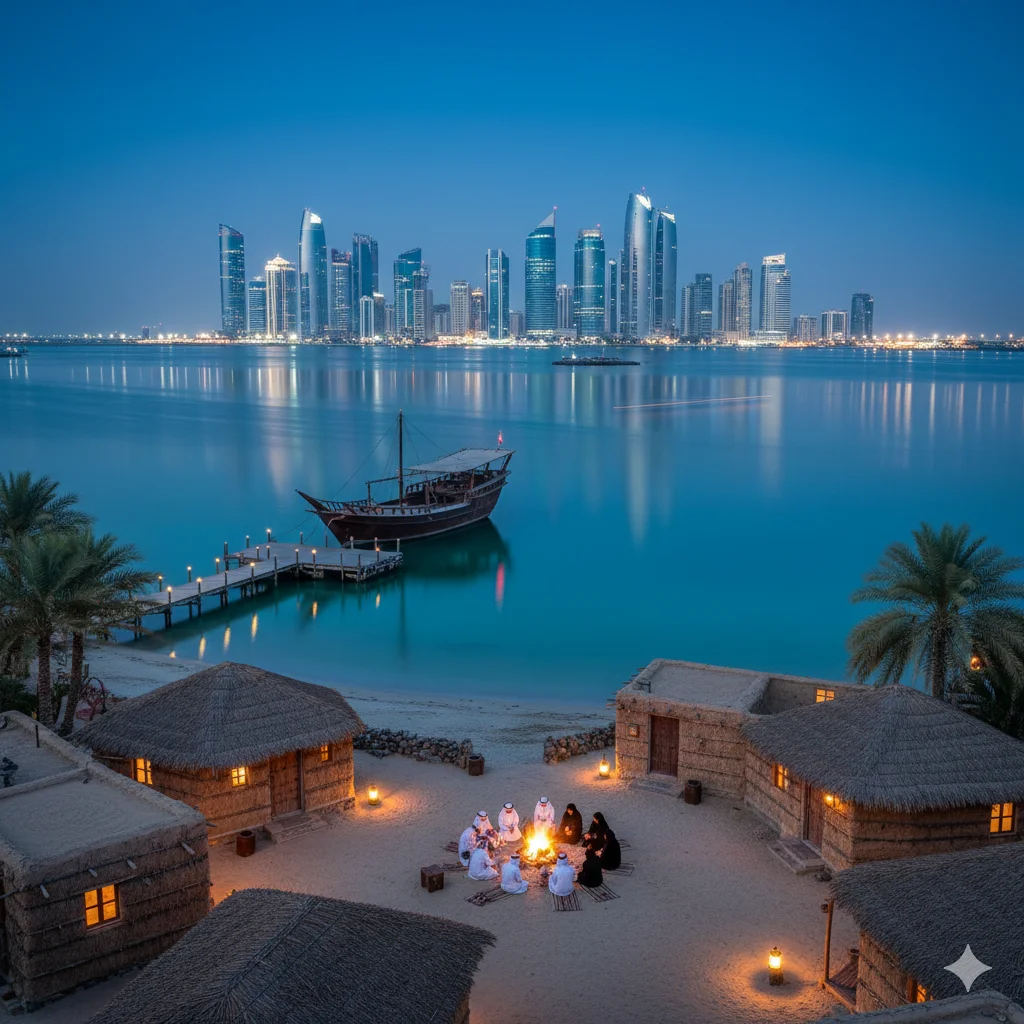 Moonlight on the Marina A Traditional Dhow Cruise