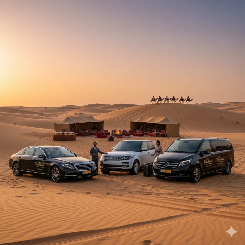 Premium Abu Dhabi Desert Safari Private SUV Sedan Pick up Services