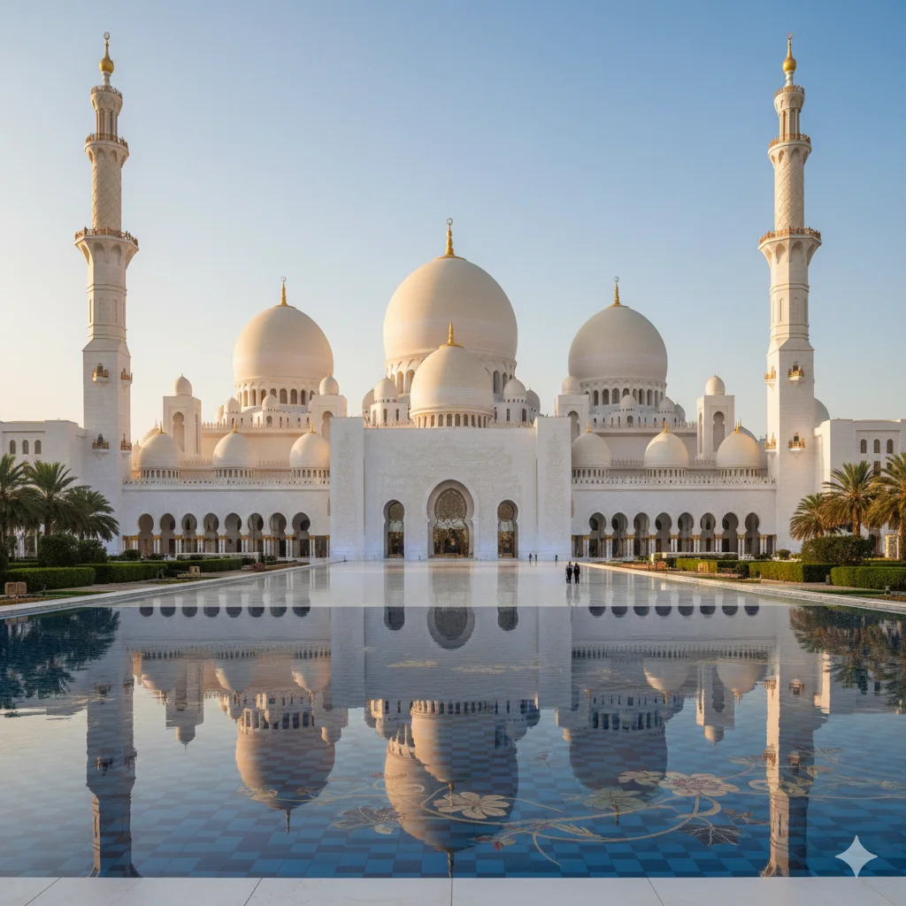 Sheikh Zayed Grand Mosque in Abu Dhabi